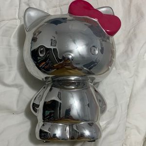 Silver coin bank Hello Kitty